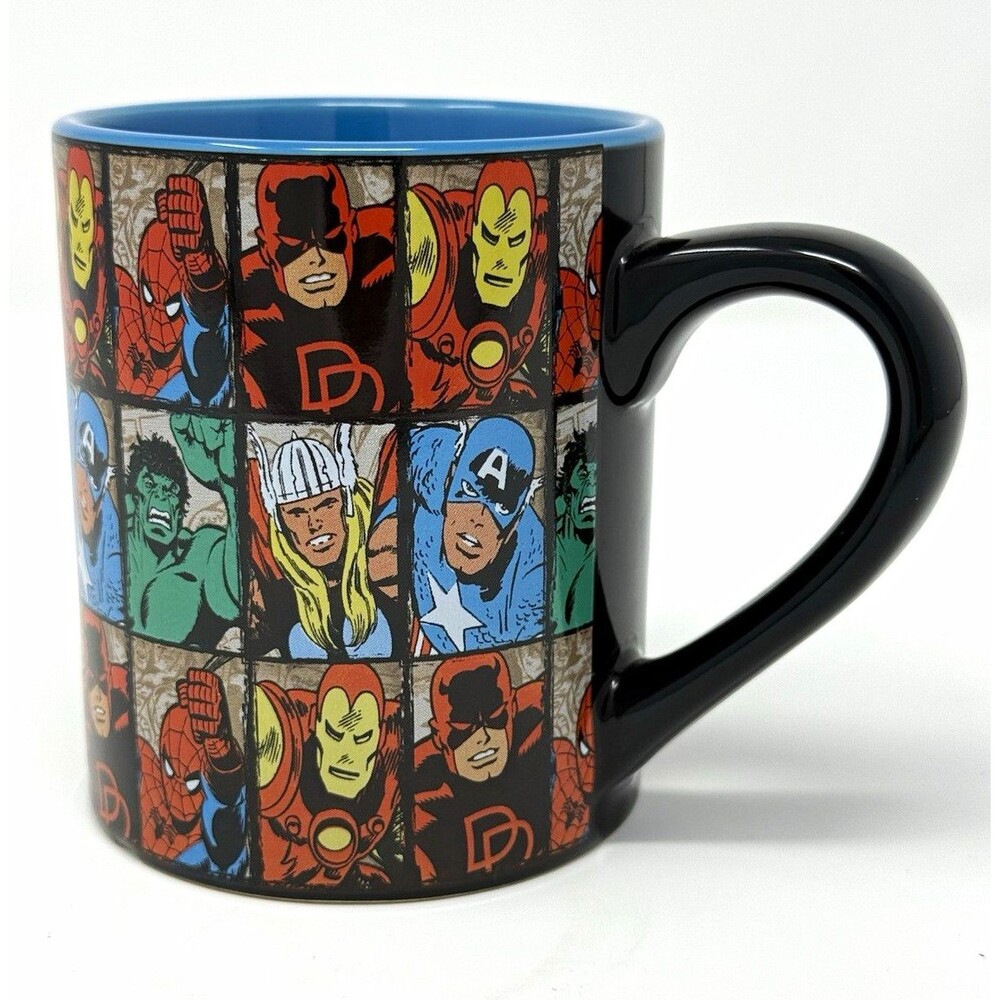 Marvel Comics Character Collage 14oz Ceramic Mug Microwave Safe